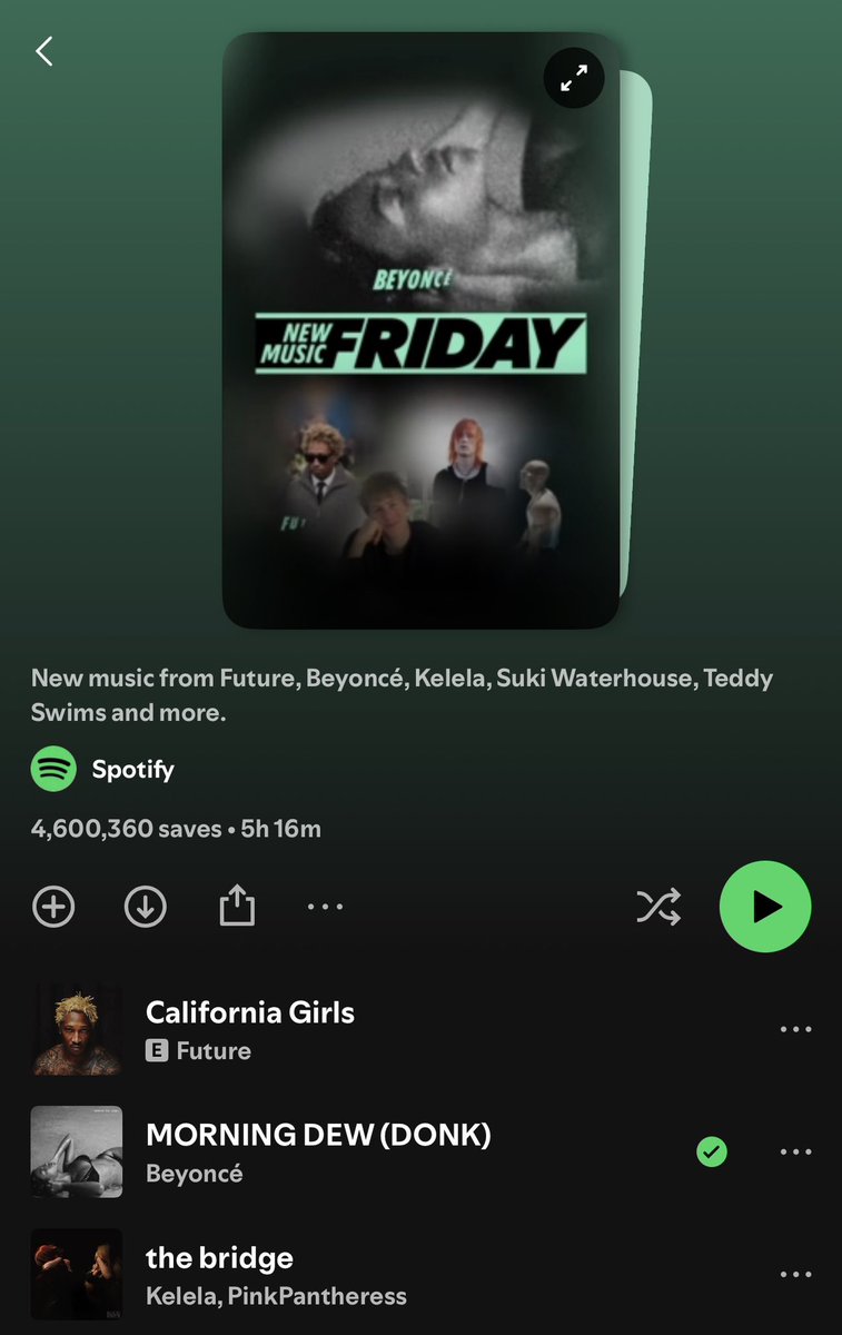 THUGGABEY's tweet photo. MORNING DEW debuted # 2 on New Music Friday on Spotify. 

CONTROL IIIIIITTTTT https://t.co/fD7l581cSG