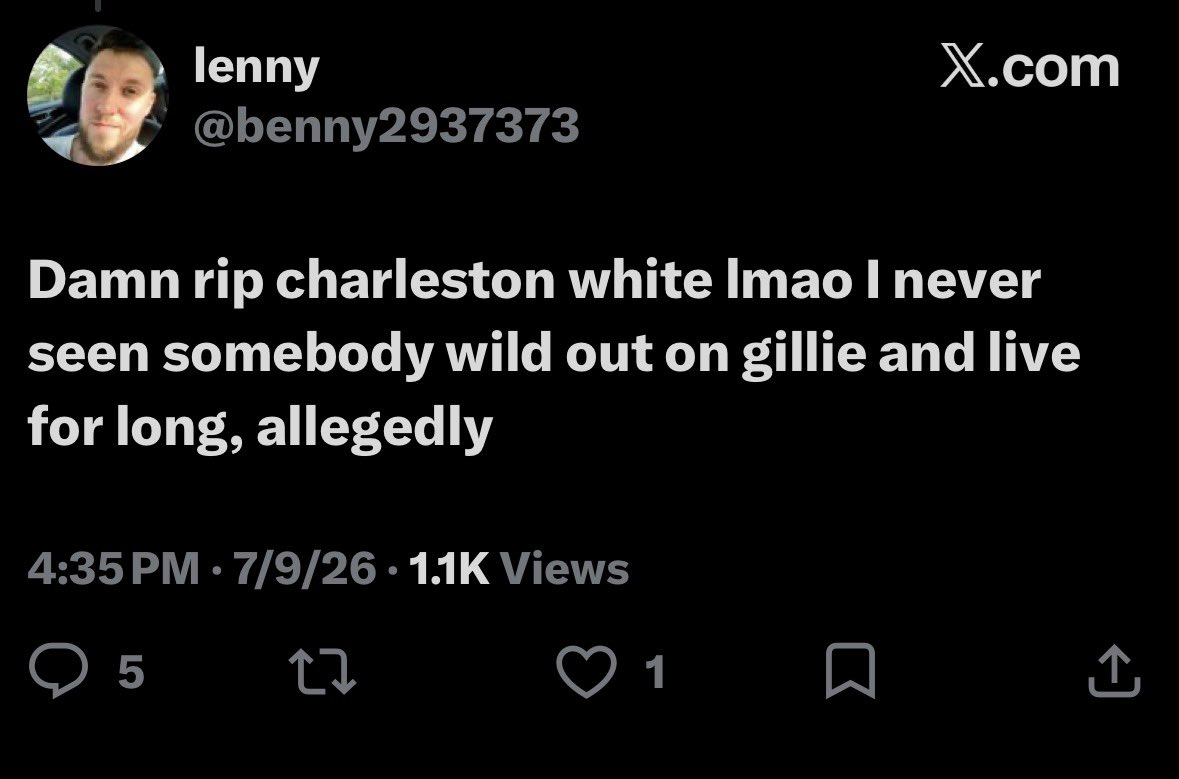 bigflexgen2's tweet photo. @benny2937373 @charlestonwhyt Back pedal some more. You definitely was trynna say he was tough. I got the screenshot. Wallo will tell you that ain’t true. Now why yo feeling so hurt gang? Foh https://t.co/1NFIPt0xLV
