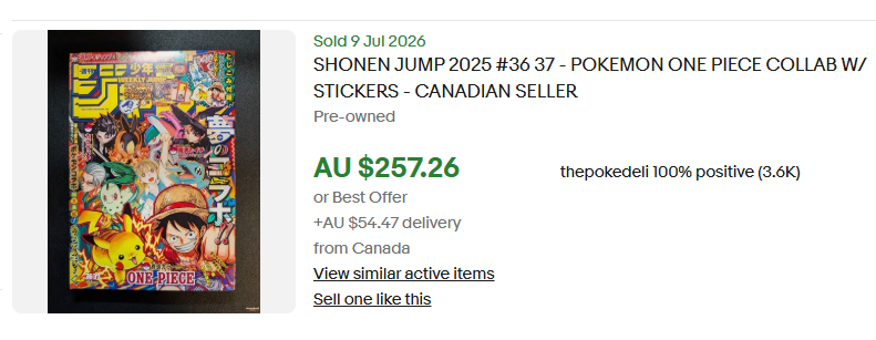 Bluntz_Capital's tweet photo. @enzo_tcg good pickup bro i like that one, heres another sleeper for you, first ever WSJ pokemon collab from 2023, this one will do multiples imo https://t.co/BsWyEOh31P
