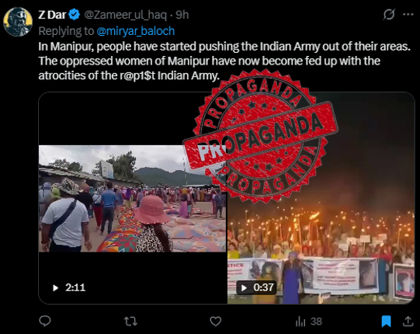 truth12353381's tweet photo. The fake propaganda accts are trying to maintain their dominance against #IndianArmy &amp; #Manipur people &amp; are adding fuel to the fire. There agents are working day &amp; night for Manipur #unrest. Stand united to rebuild a peaceful tomorrow.#StandForPeace #SecurityForce #ManipurPolice https://t.co/o7M4Q3mLVg