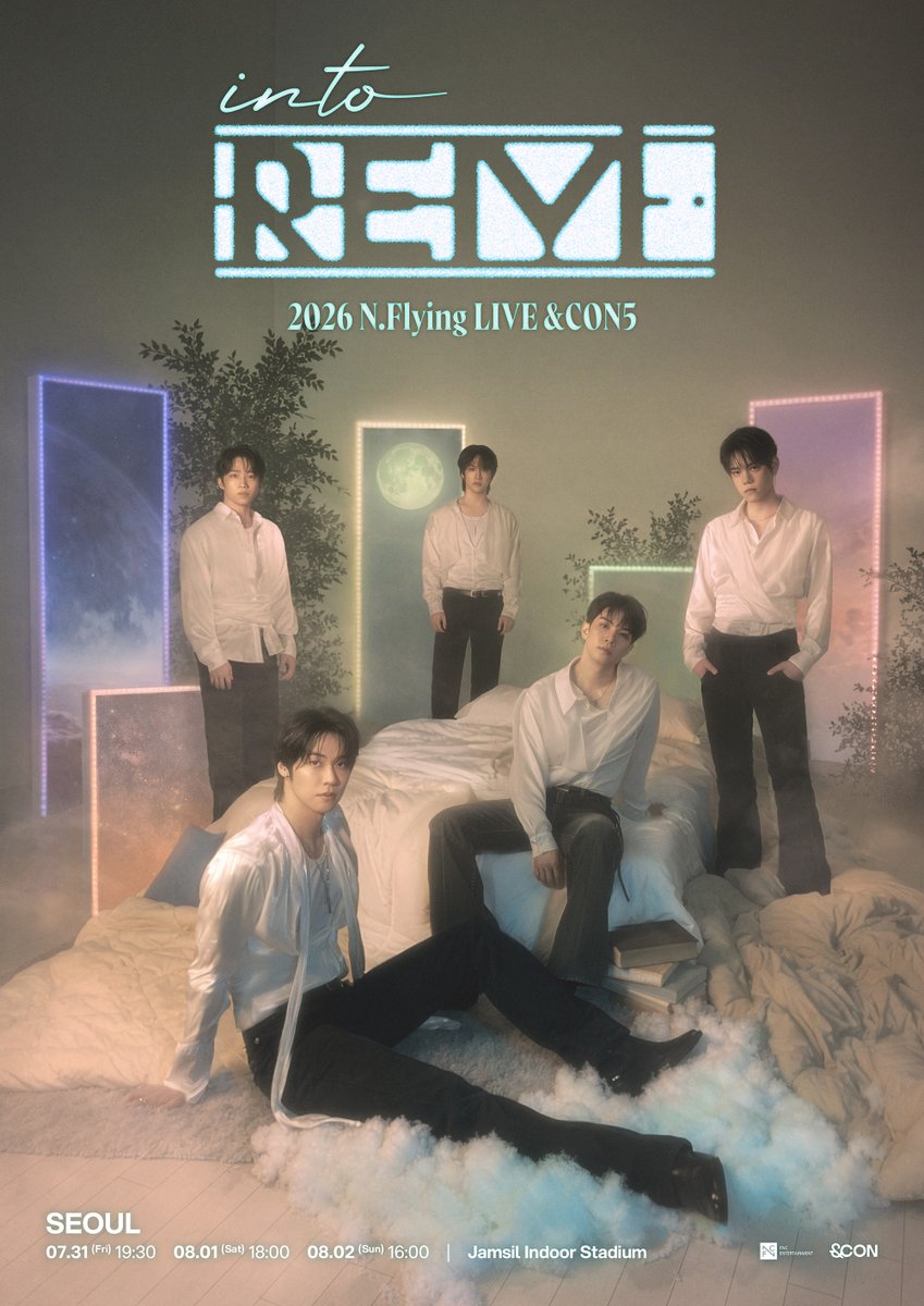 NFlyingofficial's tweet photo. 2026.07.31-08.02 2026 N.Flying LIVE ‘&amp;CON5 : into REM’ -서울 콘서트 공연장 변경 안내
>> https://t.co/W0RcCjl6tn

#NFlying #엔플라잉 #엔콘 #into_REM https://t.co/ptnSWqTO3v