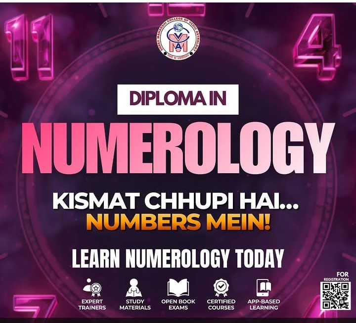 mcvu_college's tweet photo. Discover the Power of Numbers &amp; Transform Your Life!

Join our Diploma in Numerology and learn how numbers influence personality, relationships, career, health, and success. https://t.co/BIioUC9NWm