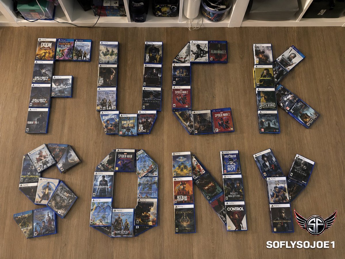 soflysojoe's tweet photo. @TheCardinalArts "GUYS!! We're boycotting Sony for going digital-only!!"
The next day: The digital versions of Call of Duty: Black Ops 1 and Black Ops 2 become the #1 best-selling games on PS5 and PS4.
ME: #BoycottSony #PlayStation #PS5 #KeepPhysical #PhysicalGames #StopKillingGames https://t.co/mV3aqSzzeK