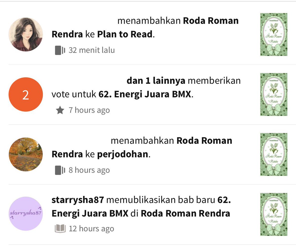starrysha87's tweet photo. Terima kasih, STARRIST😗💚 #RodaRomanRendra
#Rowoon #ROming #WattpadIndonesia https://t.co/9S6AKABWm3