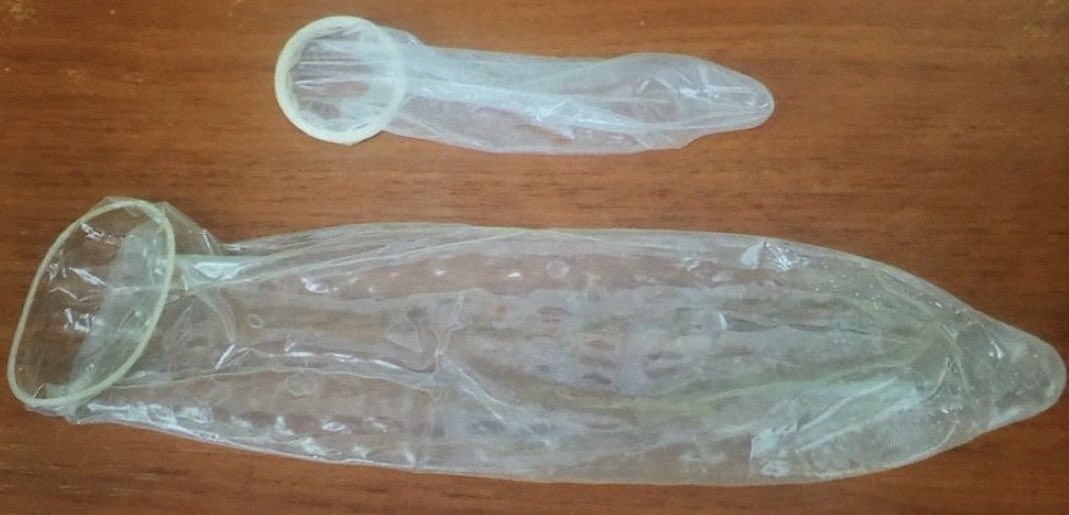 dc702277's tweet photo. @little_peterwb Your girlfriend left your condom on the night stand, next to her BBC lover’s. Perfect way to remind you of your physical inadequacy. https://t.co/3Wy6othjOe
