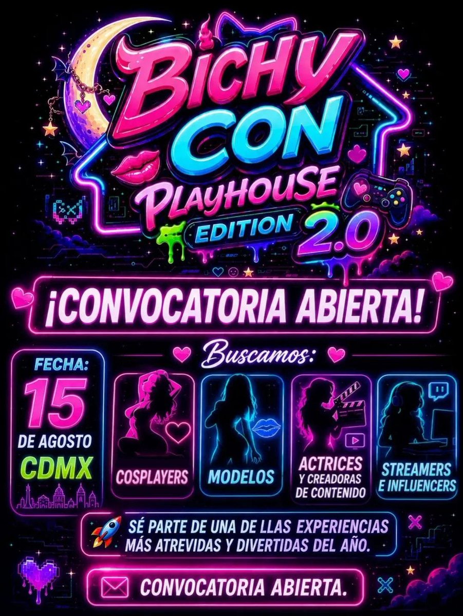 PrietoCandela89's tweet photo. Este 15 de Agosto BichyCon 2.0 x Luna Bella ✨🌙😈 info 📩
https://t.co/fyQbnI4bPp

https://t.co/mIuISVBov4 https://t.co/PvauQFogpG