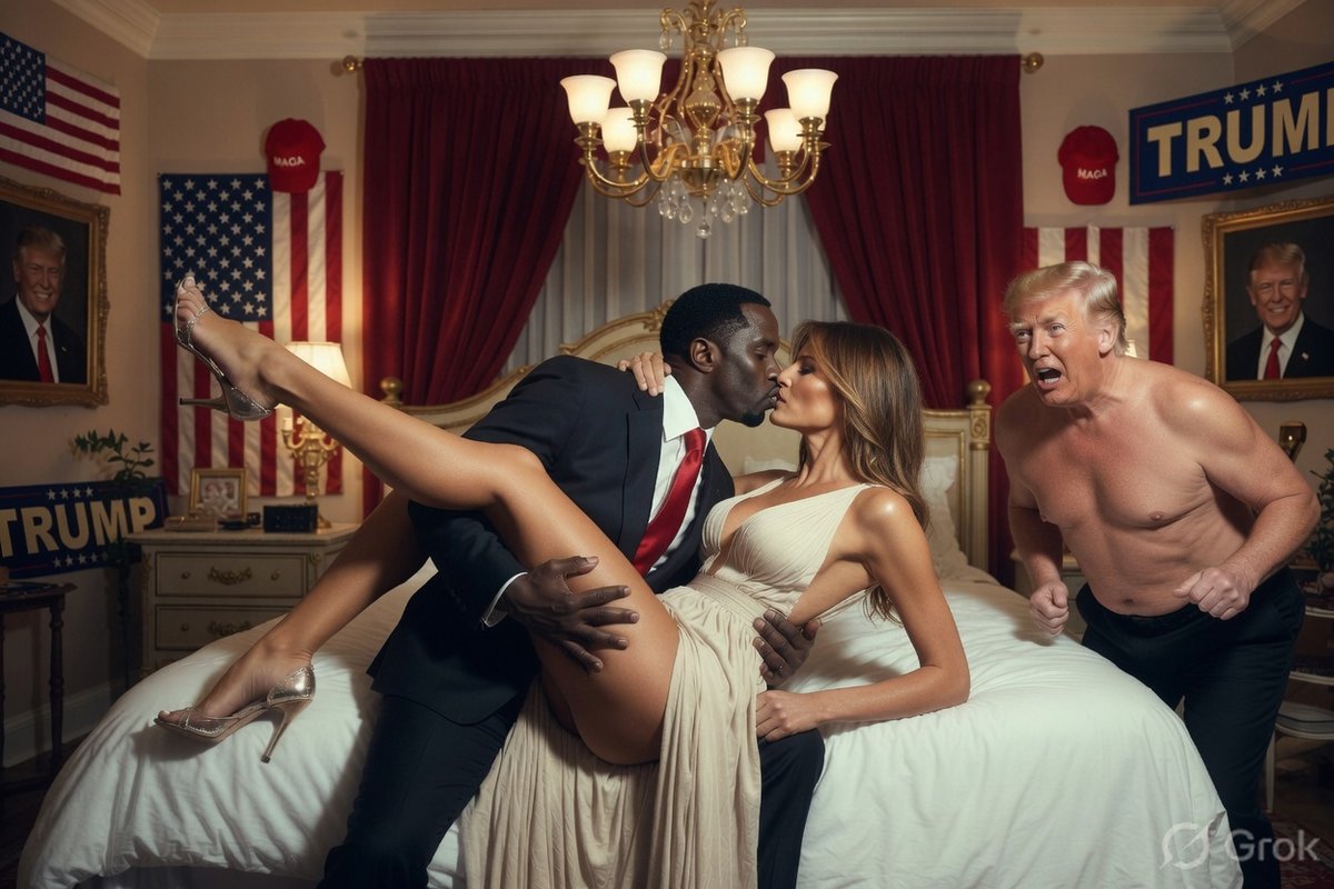 whitecucksxposd's tweet photo. 🚨 EXPOSED 🚨
Trump got caught letting P.Diddy rawdog Melania while he watched like a pathetic white cuck 👀 That’s why he’s rushing the pardon to bury the cuck tapes.
MAGA chuds coping hard as their orange daddy gets cucked by BBC🍆💦
 #chudwhitecucksexposed #whitecucks https://t.co/4PIeW5b5bc