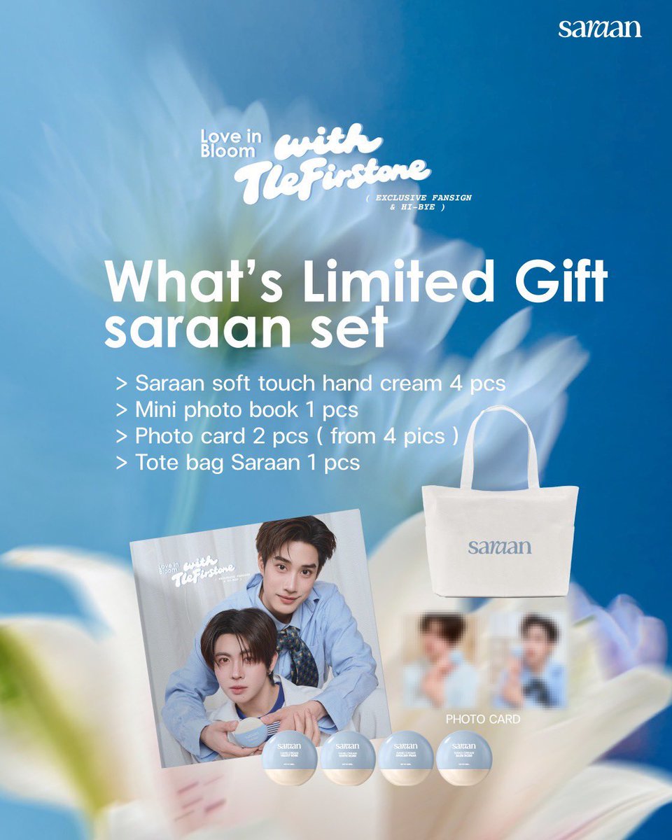 Kinim_nonlub's tweet photo. WTS: Limited Gift Saraan set
จากราคา 2200 บาท เหลือ 🌈🌈990 บาท 🌈🌈 (ไม่รวมค่าส่ง 50 บาท) มีเพียง 1 เซท เท่านั้น (พร้อมส่งหลัง วันที่ 15 กค 69)

ประกอบไปด้วย
- ถุงผ้า
- mini photo book
- photo card 2 ใบ
- hand cream 1 เซท 4 ขวด (4 กลิ่น)

⭐️⭐️⭐️แถมพิเศษ⭐️⭐️⭐️ ไปผมสวยกันต่อด้วย #shimoli แถมฟรี 1 กล่อง เลือกได้ระหว่างสี 02 หรือ 05 ค่ะ (เลือกได้ 1 สีค่ะ)

#SaraanXTleFirstone
#ShimoliXTleFirstone
#TleFirstone
#ตลาดนัดเติ้ลเฟิร์สวัน