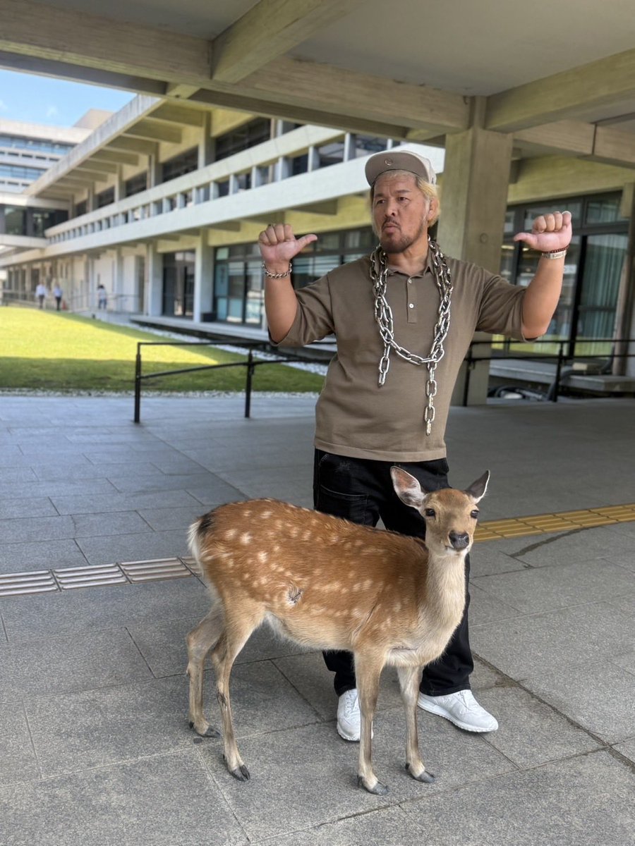 GBH_makabe's tweet photo. 奈良やで、奈良なんやで✨🦌

#njpw1972 
#真壁刀義 https://t.co/J4SYCe9Ngp