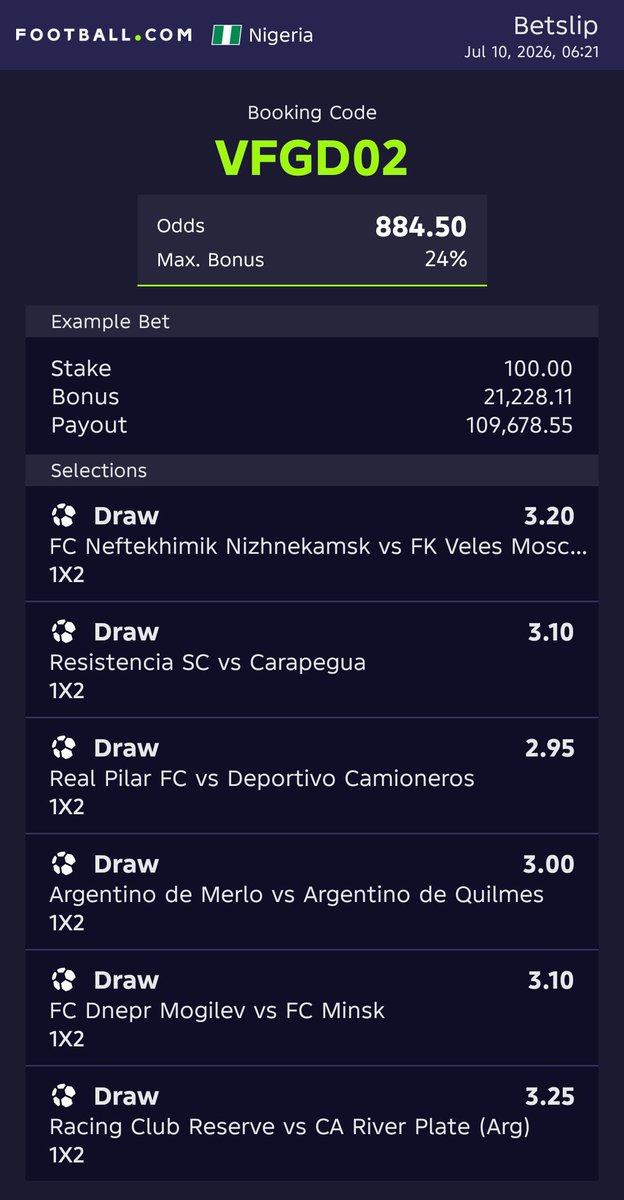 NelsonEssien18's tweet photo. 6/6 

Good luck 

Repost🤲🤲

@ugochukwuchiam6 @Blessyon30 @Biggest_odds @empire2818 @Draw_Hunter1 @thekozykid https://t.co/Zs7oedJoX3