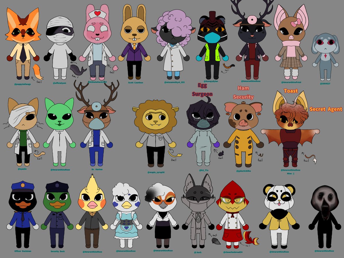 AmaranthPetal's tweet photo. Made a bunch of #animalhospital skins! :D A lot are ocs from a cool artist group we made! #roblox #robloxanimalhospital https://t.co/rE9TfJtWL9