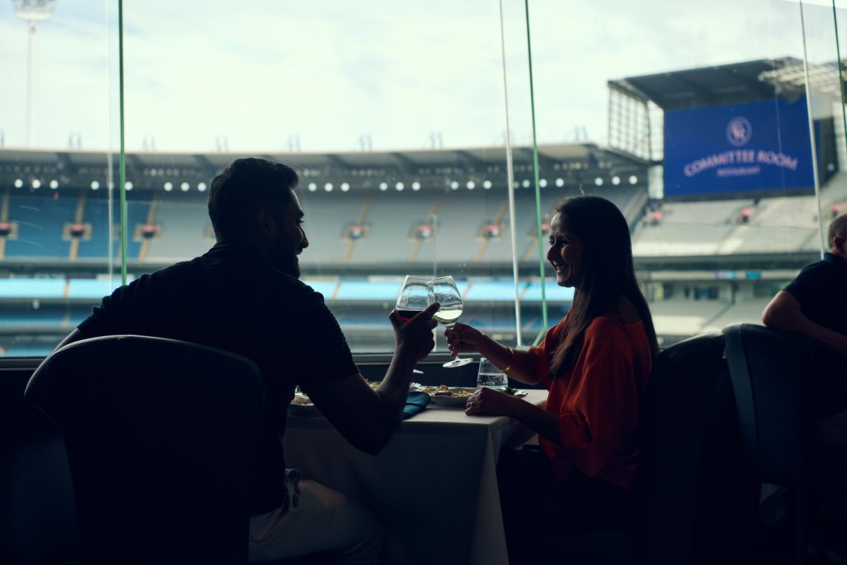 MCG's tweet photo. Have you dined overlooking the hallowed turf in the Committee Room?

We're hosting a range of special events across the remainder of the year and they're booking fast.

Don't miss out 🍽️ https://t.co/bNrDuf7PM1 https://t.co/fpC3GxXe87