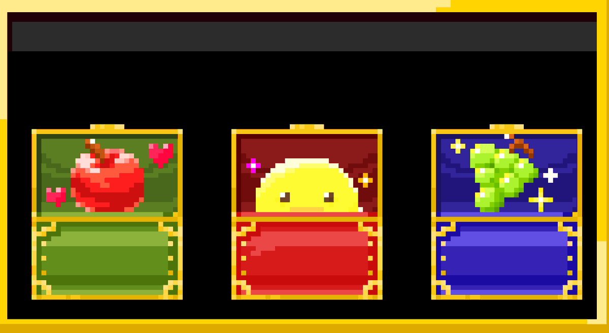 kimagure_mami_'s tweet photo. 【アイテムゲットのチャンス！】

【宝箱の中身は……？】　#PixelArt https://t.co/6PP4KmFqXo