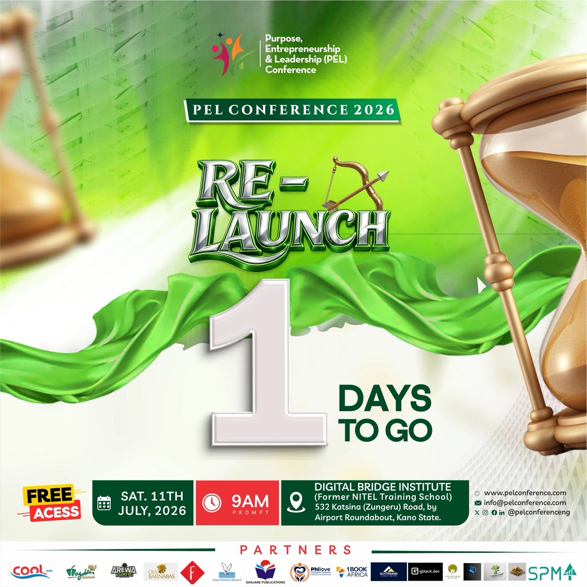 olabarnabas's tweet photo. #1DayToGo #FinalCountdown to #PELC26 #RELAUNCH
We are ready! Tomorrow we fire down! Where will you be? This is your chance, don't miss it.
https://t.co/LA0PW1RERe https://t.co/DkTvAfyTG8
