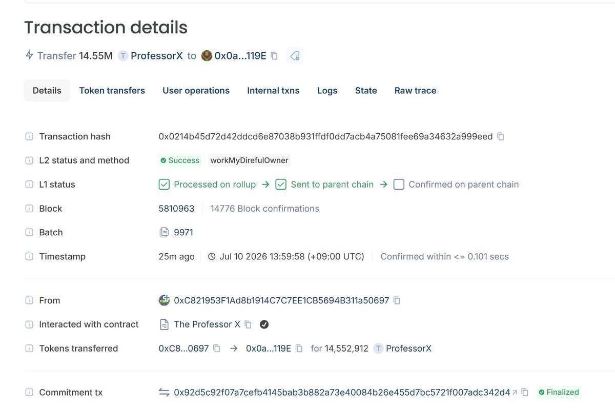 JINWillWinz's tweet photo. Today, I transferred my entire 4.46% allocation of ProfessorX to the FOMO app I saw ProfessorX the dev send 3% of the supply to
@theunipcs
, so I decided to join the movement and transferred 1.46% of my own allocation as well

@Robinprofessorx $ProfessorX https://t.co/3rM3TDyNx5