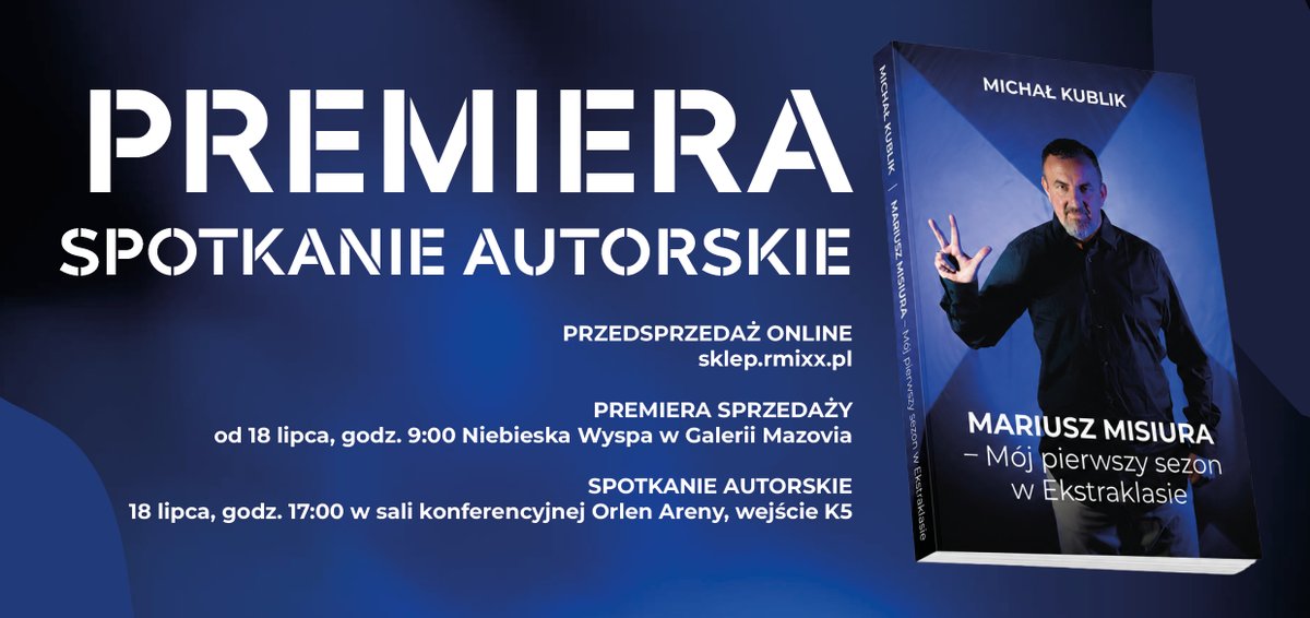 rmixxpl's tweet photo. Oficjalna wielka premiera książki odbędzie się w sobotę, 18 lipca o godzinie 17:00 w sali konferencyjnej Orlen Areny (Wejście K5). @KublikMicha @WislaPlockSA @PrawdaFutbolu @_Ekstraklasa_ https://t.co/TSTBwkfAH6