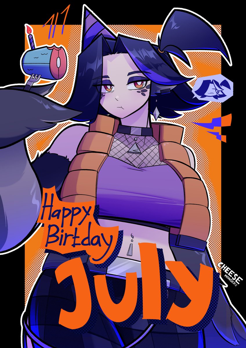 cheesemonger18's tweet photo. Happy Birthday July! 2026

Sorry, I was quite late to finish this cause I had a sore throat and mild fever. Thankfully, I'm better now. Anyway, on to the next July art. https://t.co/vV0PgnAaIv