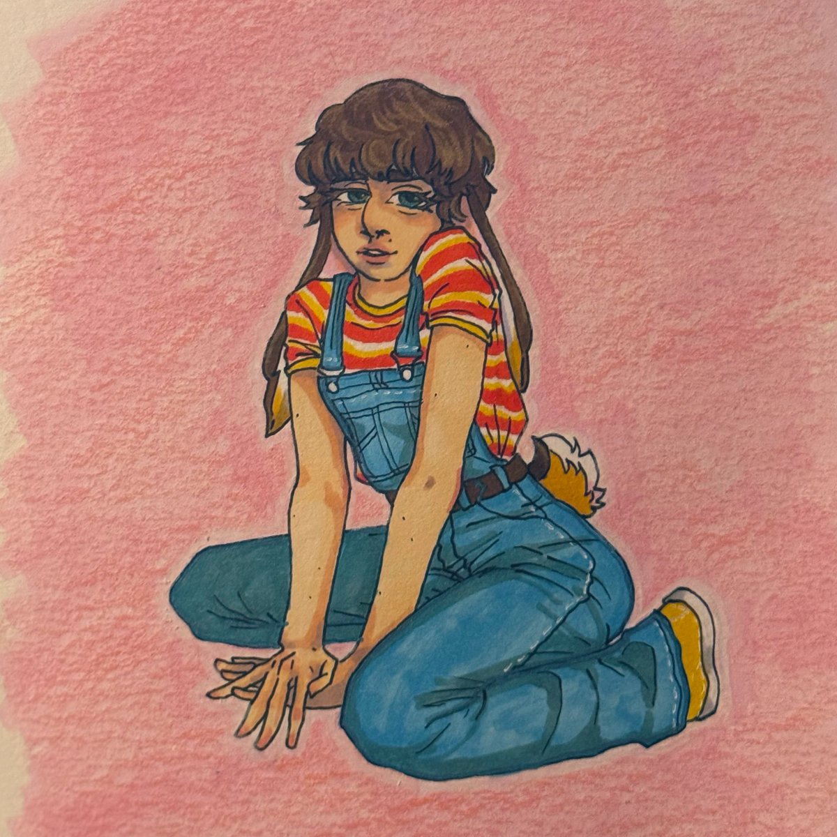 himbobi_wan's tweet photo. my bunwill hc is that joyce made him wear overalls as a kit bc he was so hoppy that his pants would fall down ☺️
& he never grew out of wearing them <3
late post for day 3 of omega will week :p
#omegawillbyersweek #bunwill #femwill https://t.co/MLrRCO6Pke