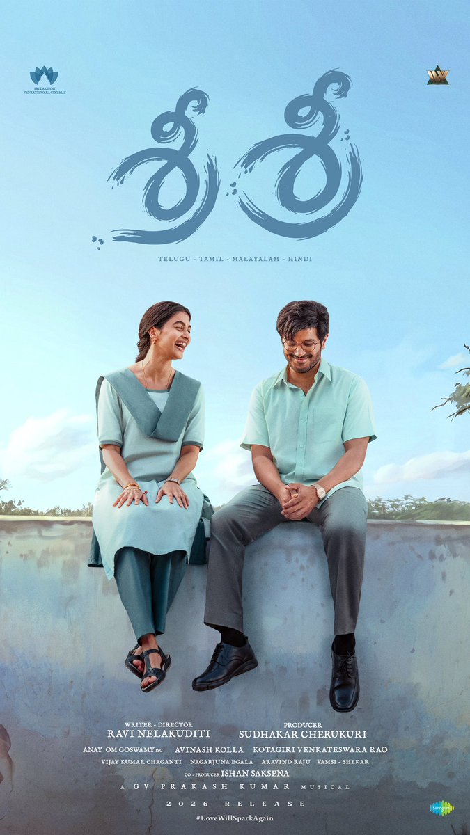 ThoughtTape's tweet photo. Some posters don’t just introduce a film… they quietly introduce a feeling. ❤️

This poster is proof that you don’t need explosions, blood or larger-than-life poses to grab attention. Sometimes, two genuine smiles, a calm sky, and silence speak louder than a hundred action shots.

The soft blue palette feels like peace. The way they’re sitting together, not looking at each other, yet saying everything without words, makes you wonder about their journey. That innocent laughter on her face and that shy smile on his… it already feels like we’ve met these characters before.

Already counting the days. Wishing the entire team nothing but success. ❤️✨ 

@dulQuer @hegdepooja #SriSri