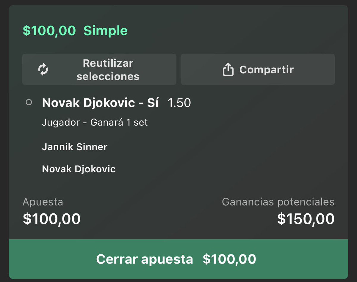 maximaderopicks's tweet photo. No necesito que gane el partido. 

Solo confío en que Djokovic haga lo que lleva años haciendo en Wimbledon: 

competir hasta el final y quedarse con un set. 🎾 https://t.co/T2NN7kZjZa