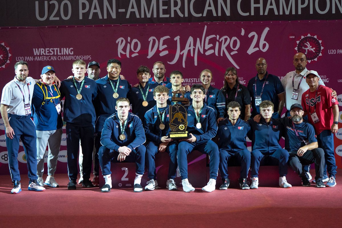 USAWrestling's tweet photo. 100 MPH…START. TO. FINISH!

Men’s freestyle cleaned up at the U20 Pan American Championships #WrestleRio https://t.co/zyhamCtlxd