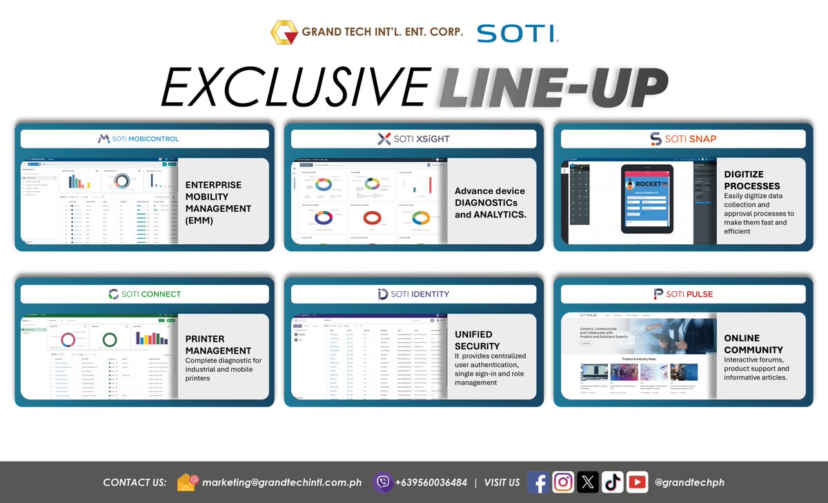 grandtechph's tweet photo. GRAND TECH EXCLUSIVE LINE-UP
10 July 2026
#Canon, #Epson, #ECLine, #HiStone, #Allthings, #iMIN, #Honeywell, #Urovo, #Thomson, #SOTI, #Wacom, #Tiandy, GRAND TECH #Consumables
Distributed by GRAND TECH INTL ENT CORP
marketing@grandtechintl.com.ph
Viber: +639560036484 https://t.co/htPb11dDdl