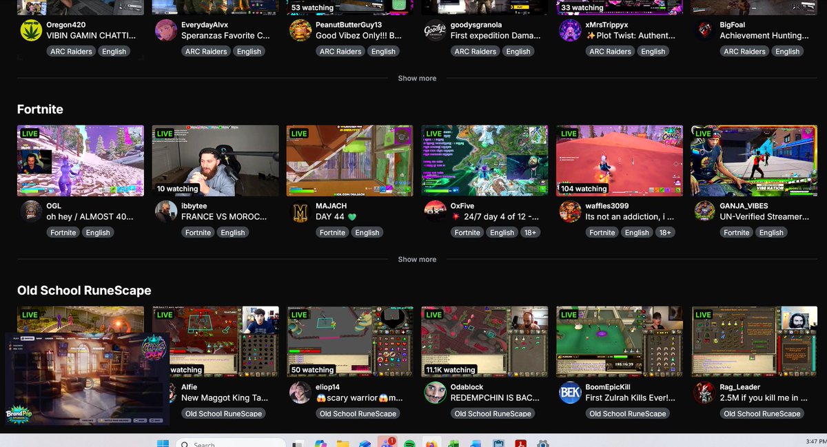 Waffles3099's tweet photo. Had an amazing stream today! Thank you @lankmanbob @TheAxmanTracy @KooterBomb and KingChandler for the hosts today! Got an extra surprise by being on front page! Thank you all who stopped in and chatted or lurked on me today, i love you all! https://t.co/3sVsAM5aIE