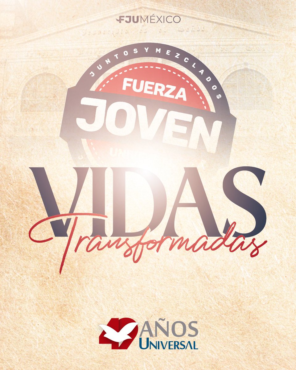FJUMX's tweet photo. Hoy celebramos 49 años de vidas transformadas❤️ 🔥

#FJUMX #YOSOYLAUNIVERSAL https://t.co/yxWRqU91zP