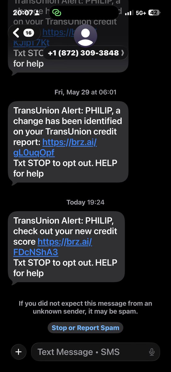Philsmyguy's tweet photo. @TransUnion why would you send me a personal text message telling me I have a new Credit Score, but when I log in, I get a message that my report does not include a score. So it’s a big secret? Very misleading Transunion https://t.co/6CPjv7alYM