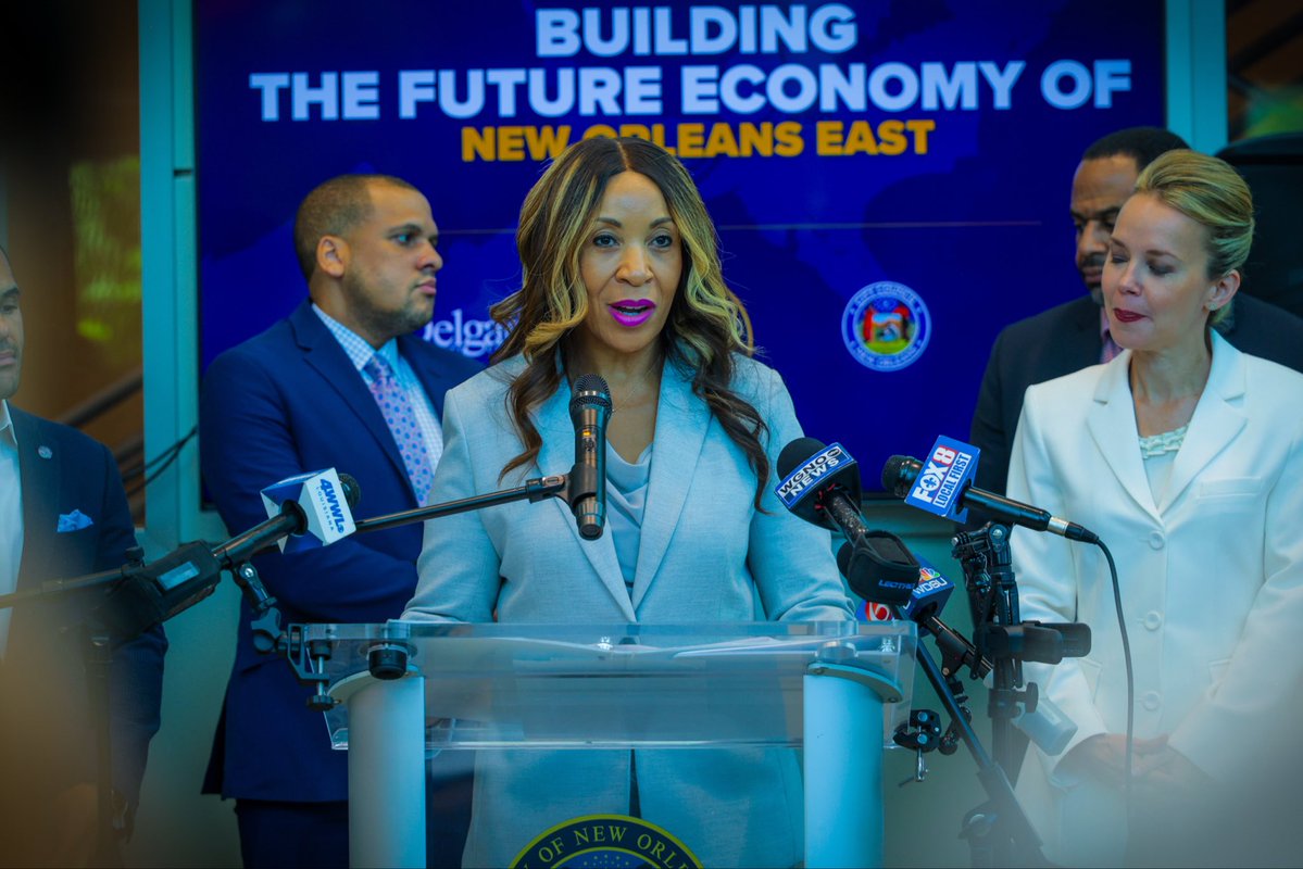 delgadocc's tweet photo. Delgado hosted New Orleans Mayor Helena Moreno, elected officials, and civic leaders Wednesday at Delgado’s Maritime and Industrial Training Center as the City announced new initiatives related to economic development in New Orleans East.

https://t.co/6Y3pUiEiyO https://t.co/1q8dqzJp3F