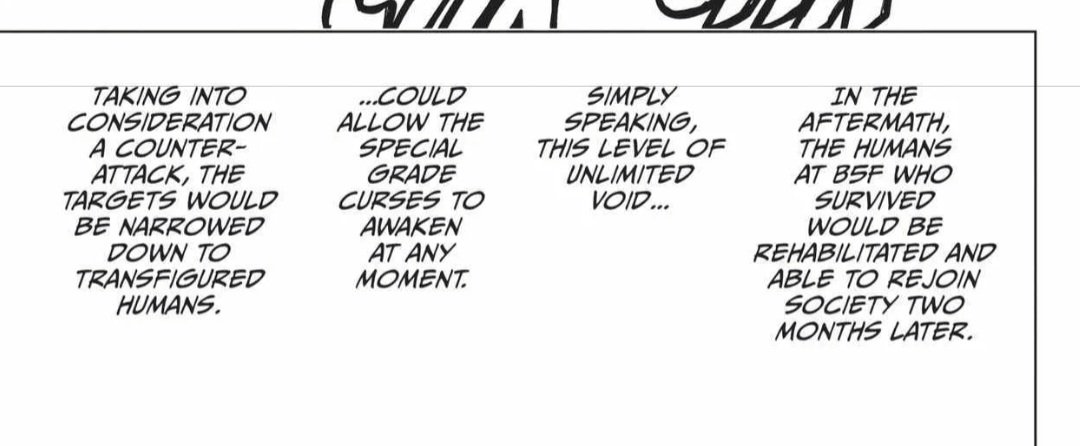 IronPan29's tweet photo. @ItsYent @therustizz @Riggstalks If Gojo could then he would have done it but he knows that the unlimited void he did was too weak for it. If he tried attacking the disaster curses they will wake up. So he focused his attention on the transfigured humans https://t.co/8yfydBr1SC