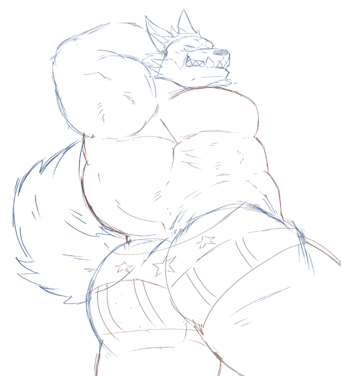 ToastySharky's tweet photo. Wolfcap feeling patriotic.🐺
(sketch) https://t.co/p2jQwQRGBn