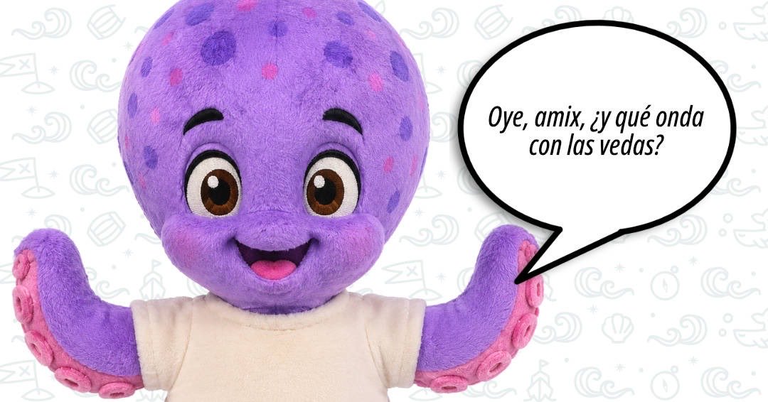 Conapesca's tweet photo. ¿Tienes las mismas dudas que Pulpo Maya?

¡No te preocupes! Maki llega al rescate y te explica paso a paso.

Conoce los periodos de veda para especies marinas y dulceacuícolas en el siguiente enlace: https://t.co/8qbacOHSCL

1/3 https://t.co/AlOvmcMVup
