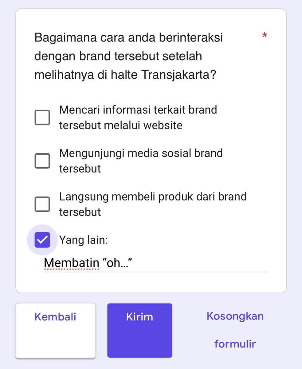 weirdoningrum's tweet photo. Survey transjakarta https://t.co/0he4JjEBTD