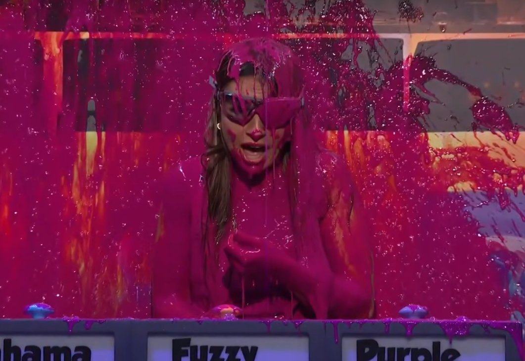 KatyPerryEnder's tweet photo. 🚨| LYRIC UPDATE!!

Lyric was eliminated and took 2nd place in the comp. She got slimed!!! 
Now she has to rely on her social game to stay safe this week.

#BB #BB28 https://t.co/fOb8NPV7XR