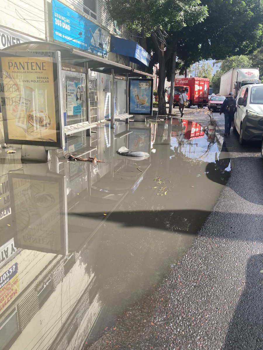 flordiazdeleonf's tweet photo. @LaSEMOVI @SEGIAGUA @TuAlcaldiaGAM @SOBSECDMX 
SOLICITO ATENTAMENTE que atiendan la situación: desalzolvar la coladera y tapar un bache enorme que ya ha causado daños a vehículos. 

Lateral de Insurgentes Norte casi esquina con Euzkaro. Col. Industrial. Cada vez está peor. https://t.co/TuMJrjkX0t