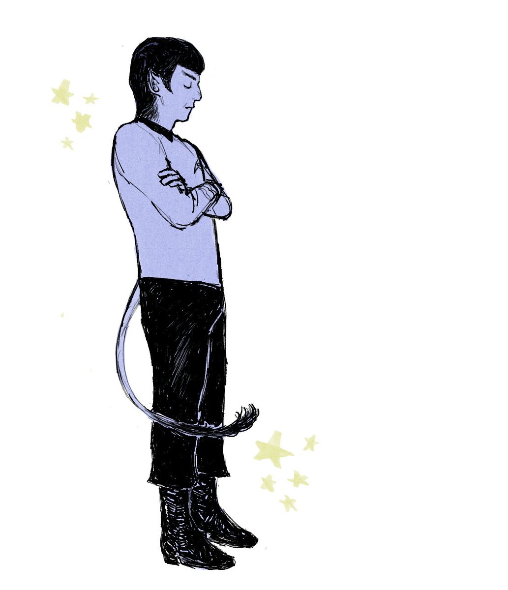shimelyasmin's tweet photo. spock doodle for my sanity + playing w vulcan design while i'm at it https://t.co/c0knqEfScn
