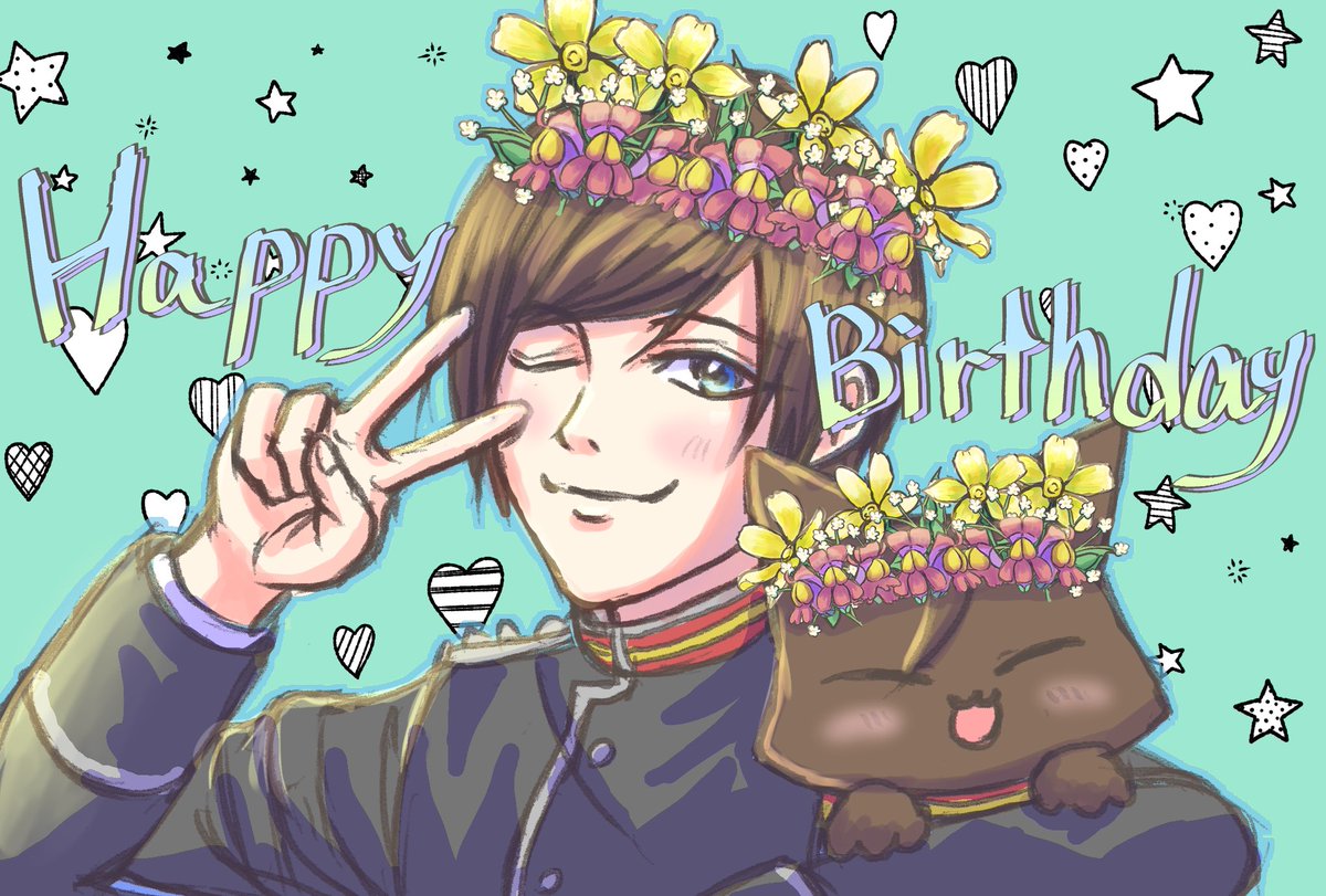 tokikase_suguru's tweet photo. ひぃん、今日おフェルのお誕生日だったー💦でもまだ病院なので…前に描いたおたおめイラストを再掲💦ごめんよー💦 https://t.co/BPkDcMa5TM