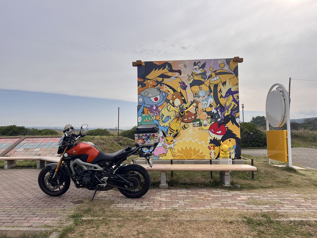 picchio819's tweet photo. 能登半島のポケモンスポット増えましたね🏍️ https://t.co/3YtLhvDbB1