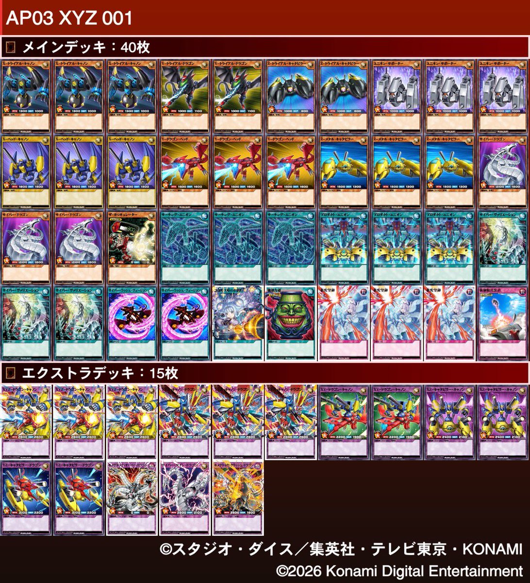 サイバー入XYZレシピです！ずっとプロキシで擦っていたデッキなので