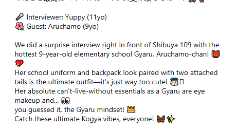 candy_bullets's tweet photo. what the fuck is wrong with the world bro? how the fuck did this become accebtable? thats the type of content Usatani Paisen is producing with her gyaru association btw #gyarutwt https://t.co/79d2IDy37O