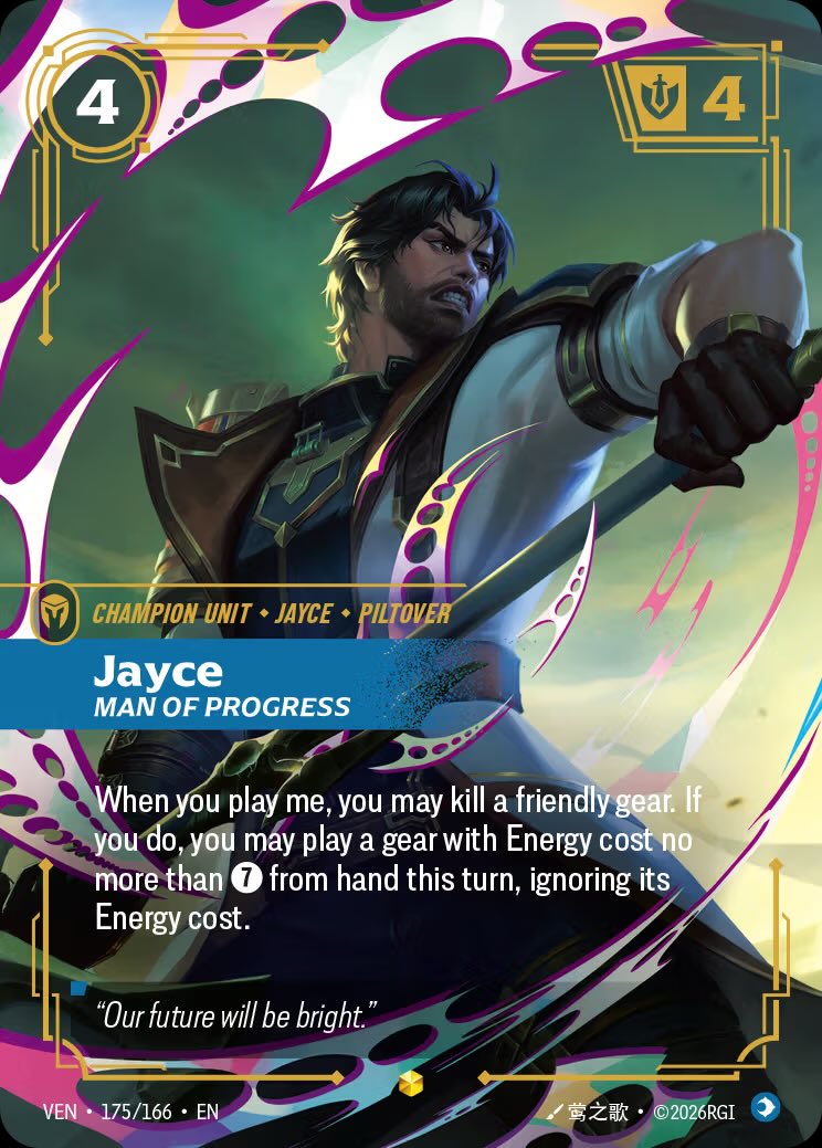 RunesAndRift's tweet photo. The previously revealed Rival Overnumber connecting art set, Jayce &amp; Viktor, has been added to the Riftbound Card Gallery!

#RBVendetta https://t.co/rto9XuFFHw