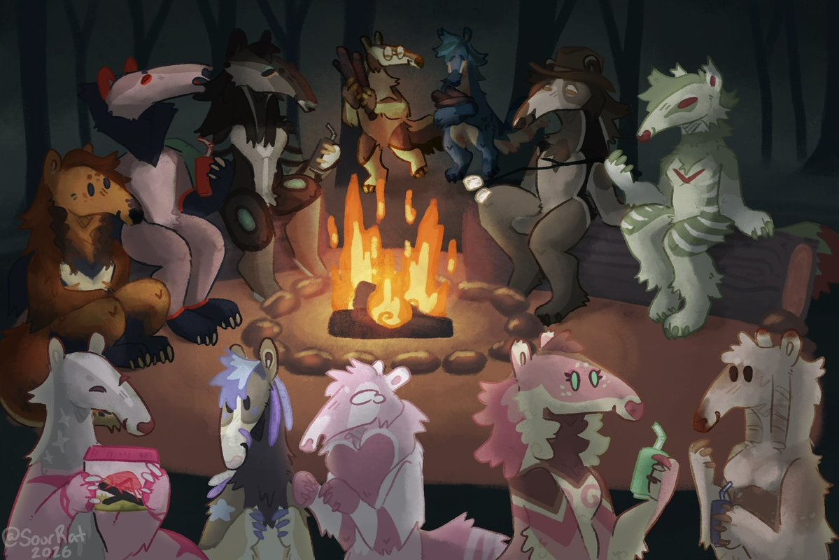 SourRat13's tweet photo. Mmmm ants #artfight2026 #anteater https://t.co/d8wUZNoIE3