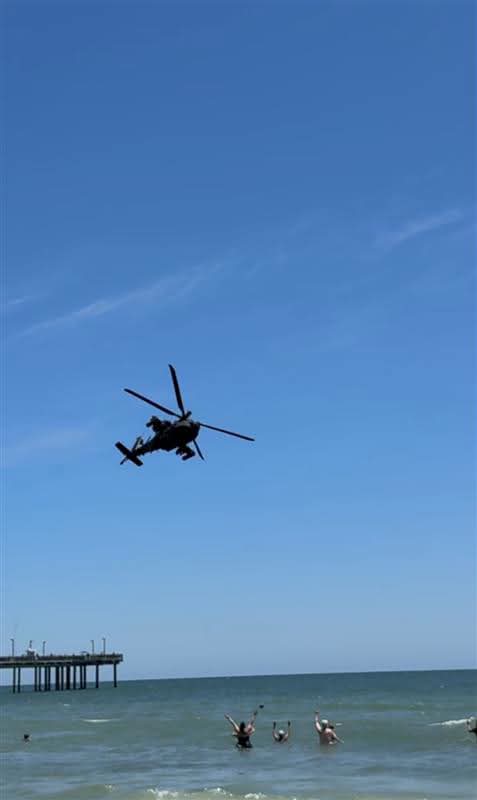 Real_Ames's tweet photo. 🚨 Eight Apache helicopter pilots who flew in South Carolina's beloved Salute from the Shore event have reportedly been suspended pending an investigation.

According to someone close to one of the pilots, all eight received a message informing them of their suspension immediately after landing. Their identity has been concealed, and officials have not yet released details explaining the reason for the investigation.

As a lifelong South Carolinian, this pretty much sums up how many of us feel:

When you're visiting South Carolina from out of state and you see us having fun, mind your own business. If you see something you don't like, feel free to return to whichever state you came from and stay there.  And stop moving here... we are full!   

Salute from the Shore is a tradition that honors our military and brings communities together. Before people rush to judgment, let's wait for the facts to come out. Until then, I'll be standing with the men and women who took the time to honor South Carolina and the people lining our beaches. 🇺🇸