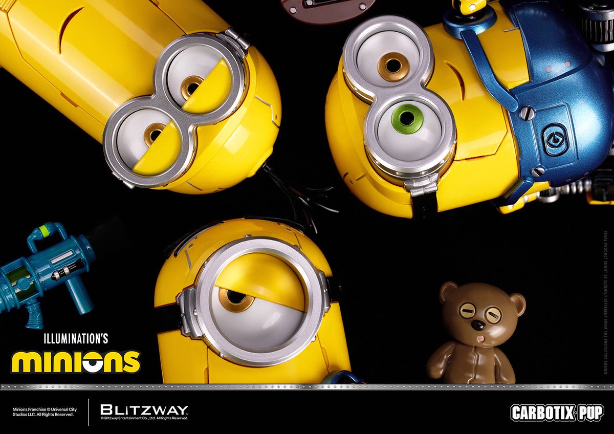 Nin_Nin_Game's tweet photo. Meet the Minions like never before! 🍌
Bob, Stuart, and Kevin join the CARBOTIX POP lineup by Blitzway Japan, featuring movable eyes, LED effects, and characterful accessories.
Pre-order now👉 https://t.co/5BggeHi9RX
#Minions #CARBOTIXPOP #DespicableMe #Collectibles #AnimeFigure
