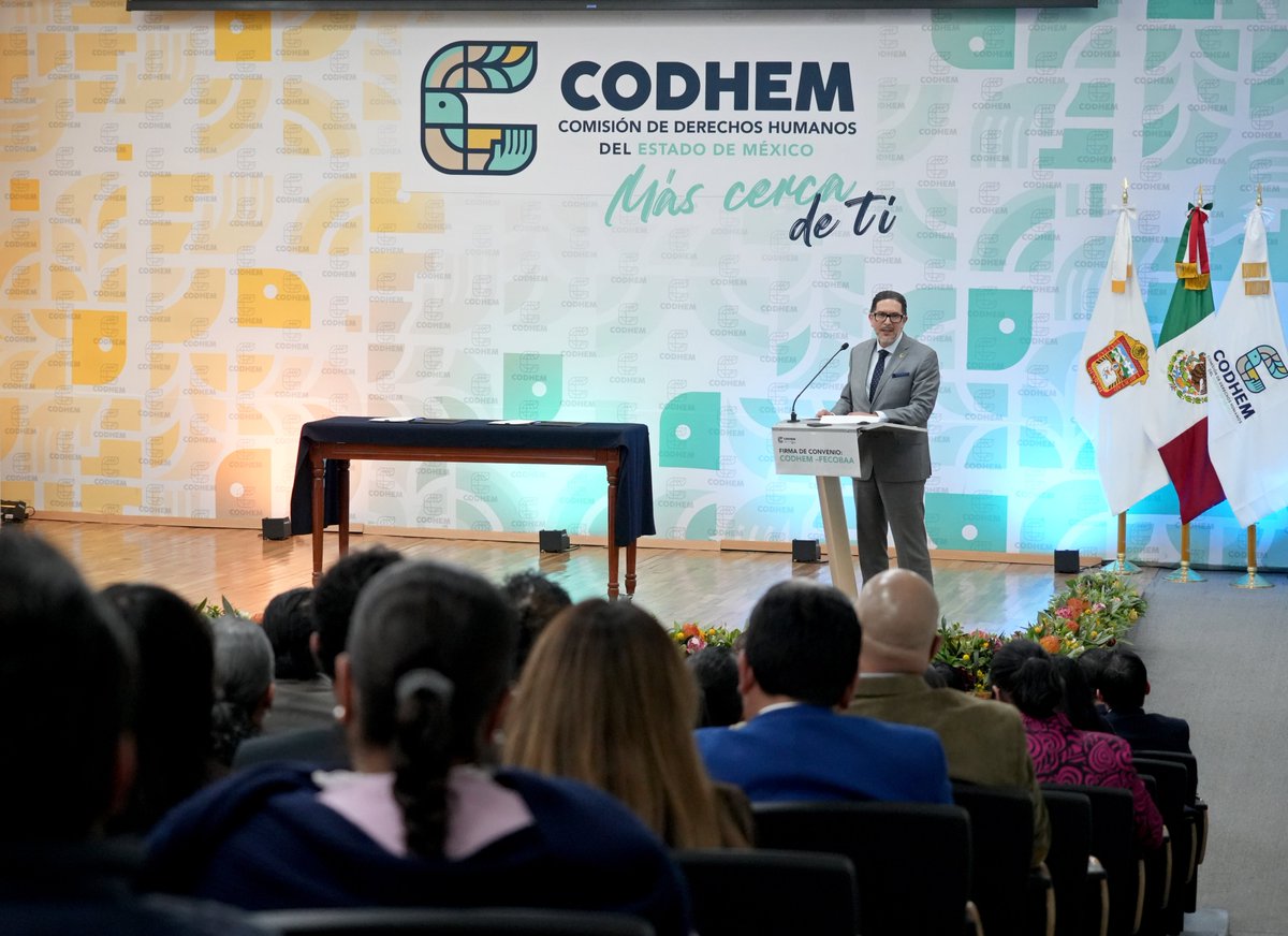 CODHEM's tweet photo. 🫱🏻‍🫲🏼 Hoy fortalecimos nuestra alianza con la #FECOBAA mediante la firma de un convenio de colaboración ✍🏼 que impulsará la capacitación, el intercambio de conocimientos y el trabajo conjunto en favorde las y los mexiquenses.

#CODHEM
#MásCercaDeTi https://t.co/3uHij8QkQE
