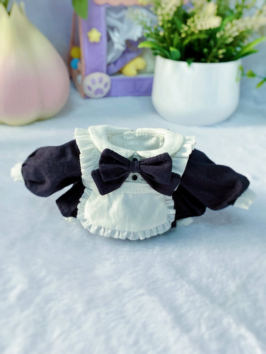 YiQi898682's tweet photo. Who can refuse the 10-centimeter classic maid's little black dress✨
The gray and white contrast color is super durable, and the pleated apron + large bow is exquisitely pulled 💕
#綿人形です
#TWdo l l
#cottondoll
#우리_공장을_소개합니다
#棉花娃娃
#艺奇玩偶定制
#关注 https://t.co/oCsoNnUI1I