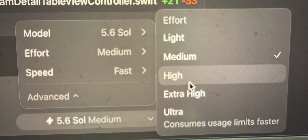 michaeljboeding's tweet photo. @thsottiaux @TokenGremlin Little confused the IOS app says there’s a Max but the codex Mac app doesn’t? https://t.co/4bFhGThHNM