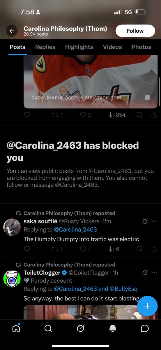 grindcentral69's tweet photo. @Carolina_2463 @carolina_2463 blocked me over this #gocanes https://t.co/LJwQXk3tDS