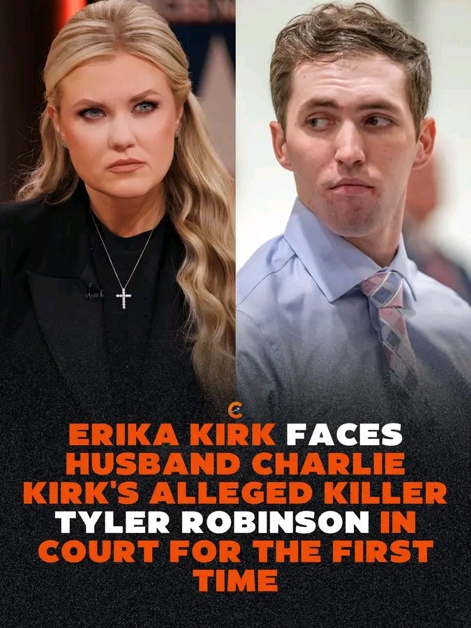 biancarichard_s's tweet photo. Nearly ten months after Charlie Kirk was fatally shot, his widow sat in that courtroom as Tyler Robinson appeared before a Utah judge for a preliminary hearing. A moment that no words can fully prepare you for .
#CharlieKirk #ErikaKirk #TylerRobinson #CourtroomNews #caughtup https://t.co/DpjtRGF0JZ
